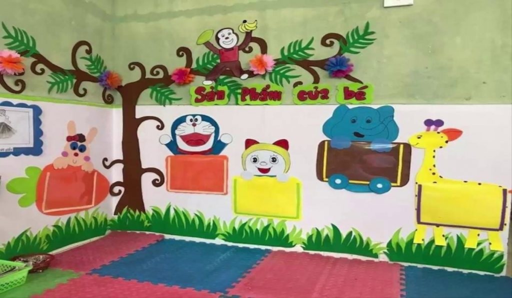 Cách bố trí, trang trí góc lớp học mầm non