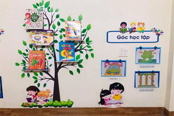 Trang trí góc học tập cho trẻ mầm non theo hướng mở