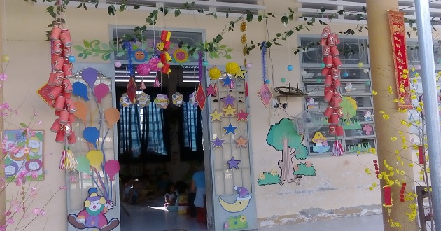 Cách trang trí góc Tết trường mầm non Cách trang trí góc Tết trường mầm non