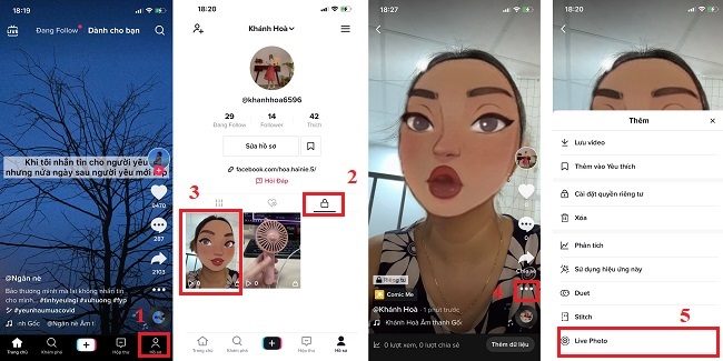 Cách chụp ảnh bằng TikTok
