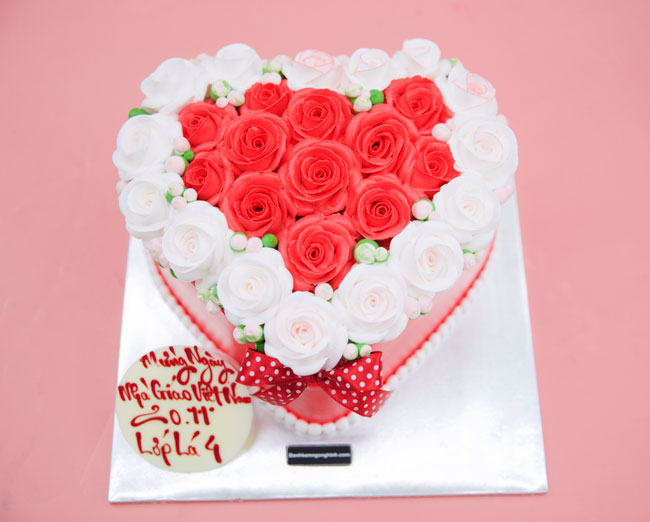 Mẫu bánh kem 20/11 mừng ngày Nhà giáo Việt Nam đẹp nhất