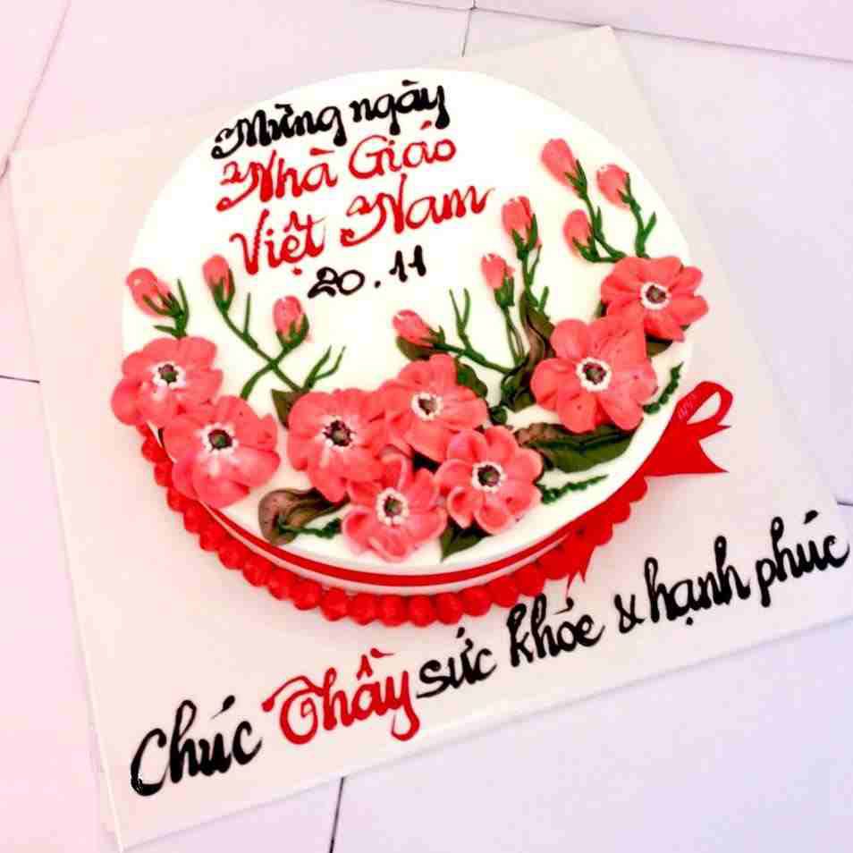 Bánh kem tặng thầy