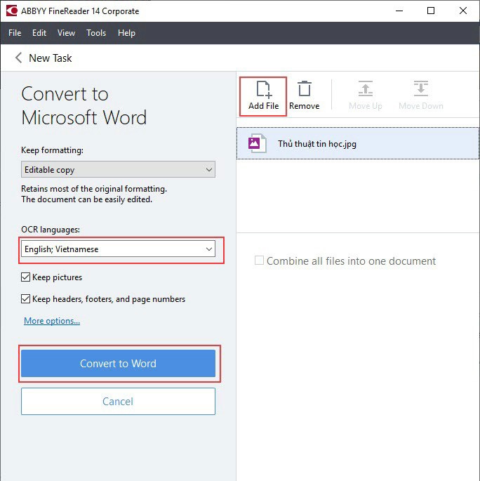 Cách chuyển từ file ảnh sang Word Cách chuyển từ file ảnh sang Word