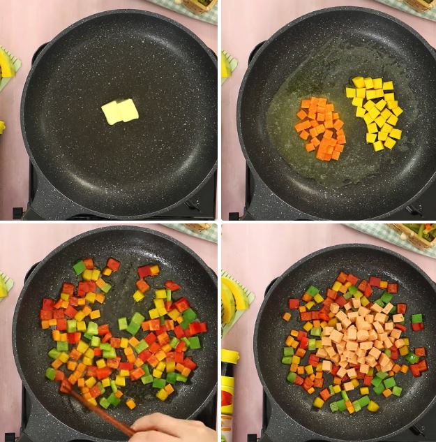 Cách làm nui xào thập cẩm ngon, không bị dính