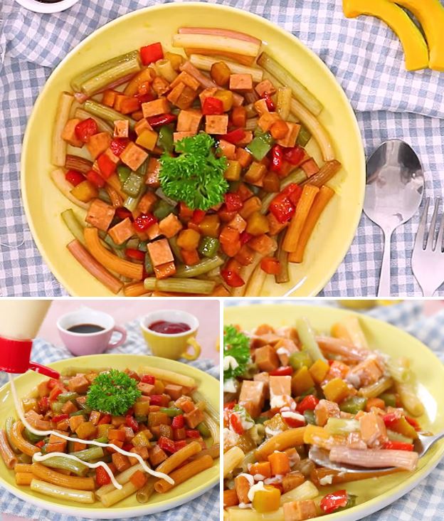 Cách làm nui xào thập cẩm ngon, không bị dính