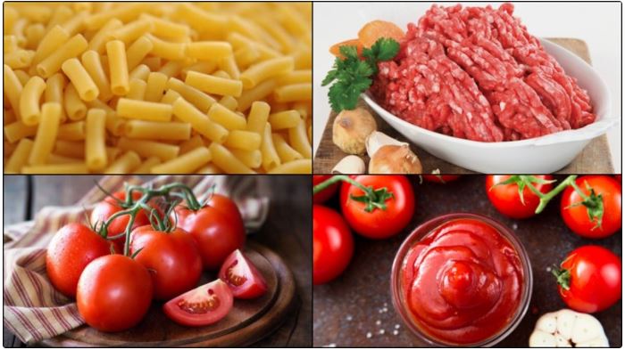 Cách làm nui xào thịt băm sốt cà chua ngon đơn giản