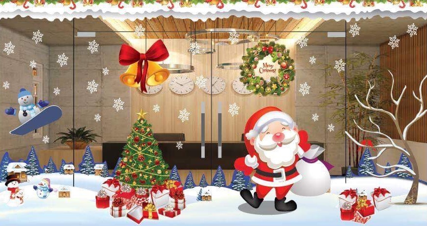 Cách trang trí Noel văn phòng làm việc công ty đẹp, đơn giản