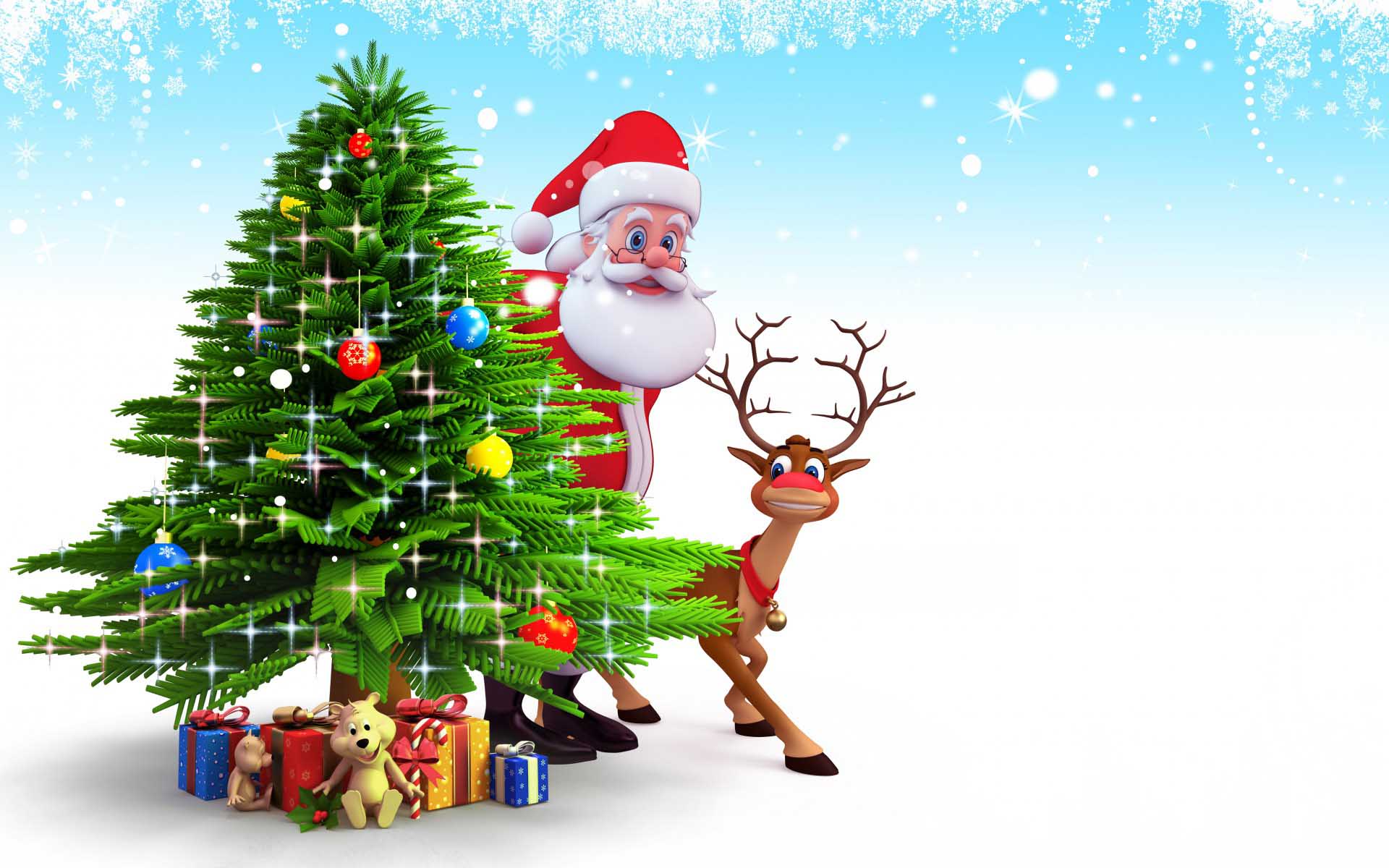 Hình ảnh ông già Noel và con tuần lộc Hình ảnh ông già Noel và con tuần lộc