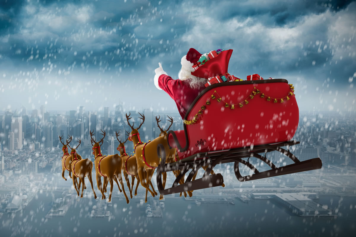 Ảnh ông già Noel cưỡi tuần lộc Ảnh ông già Noel cưỡi tuần lộc