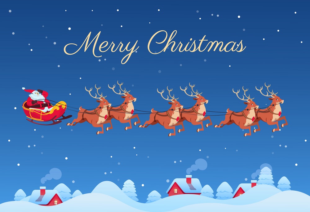 Hình ông già Noel cưỡi tuần lộc Hình ông già Noel cưỡi tuần lộc