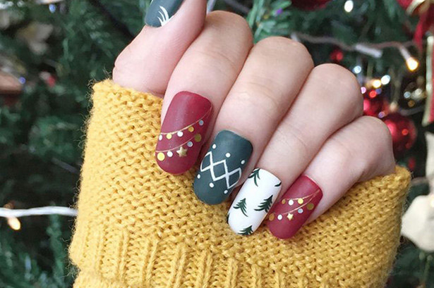 Mẫu nail xinh Noel Mẫu nail xinh Noel