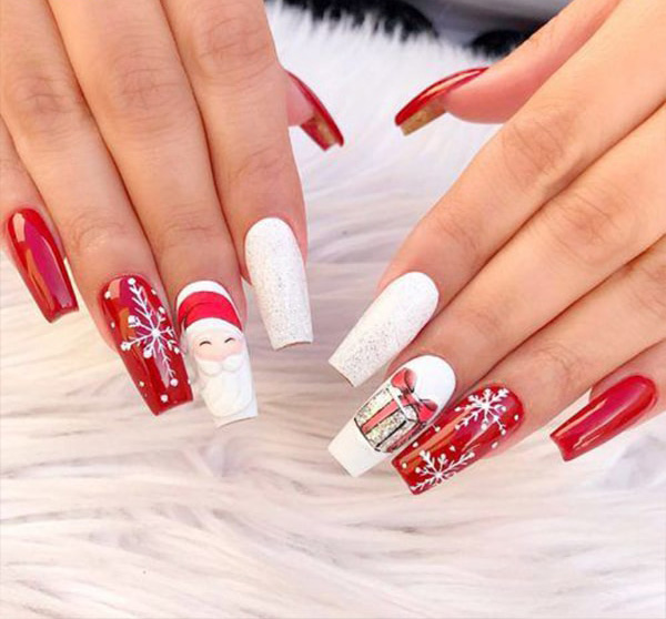 Mẫu móng tay Noel 2021 Mẫu móng tay Noel 2021