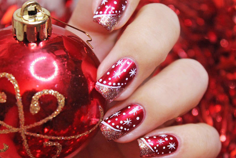 Mẫu nail Noel 2021 đơn giản mà đẹp Mẫu nail Noel 2021 đơn giản mà đẹp