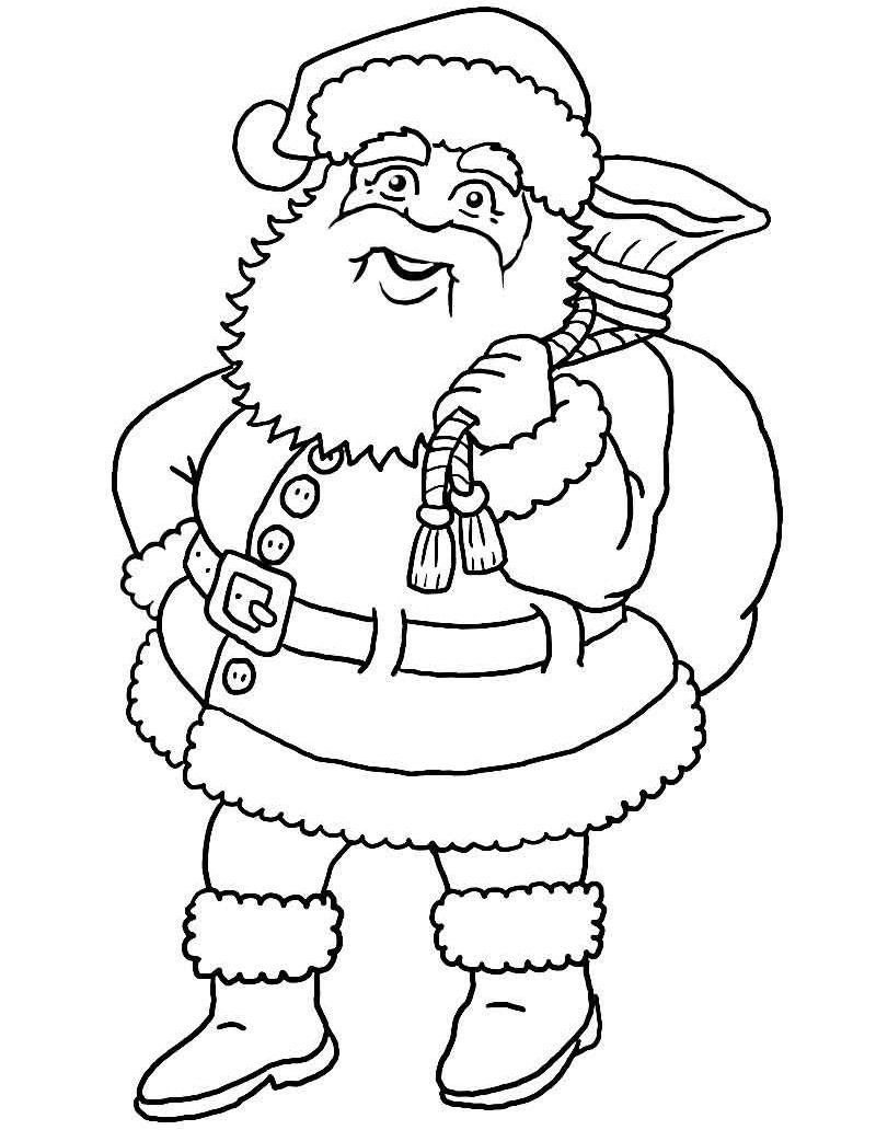 Tranh tô màu ông già Noel cho bé Tranh tô màu ông già Noel cho bé