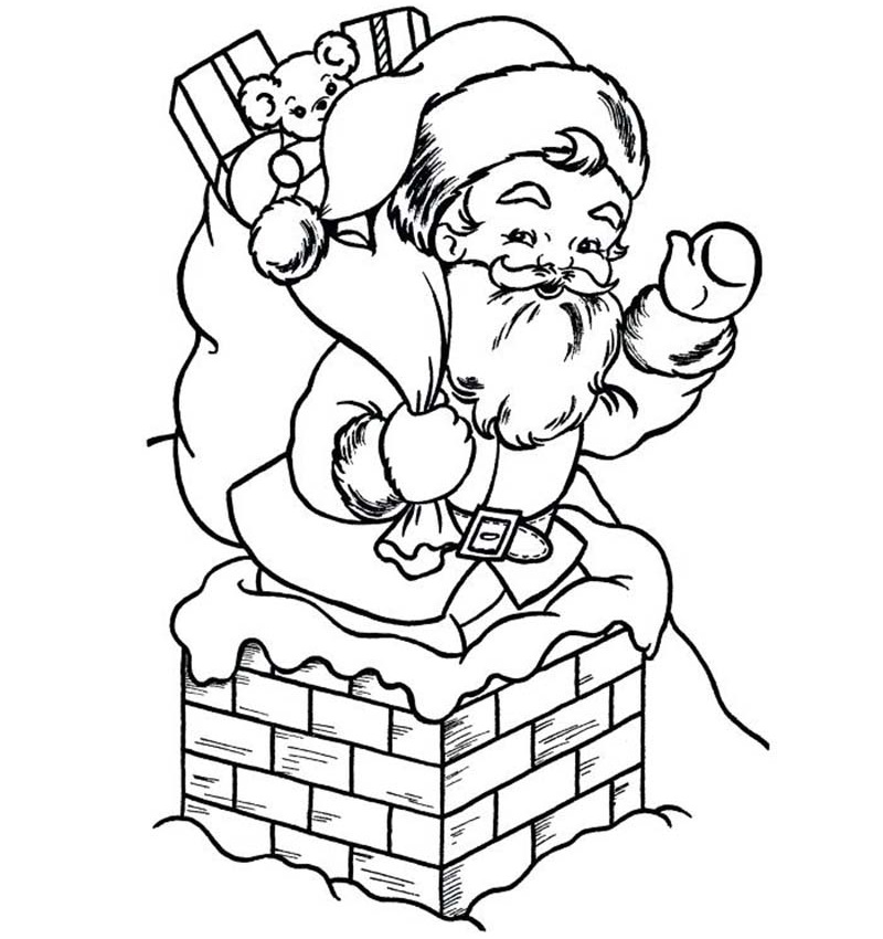 Bé tập tô màu ông già Noel Bé tập tô màu ông già Noel