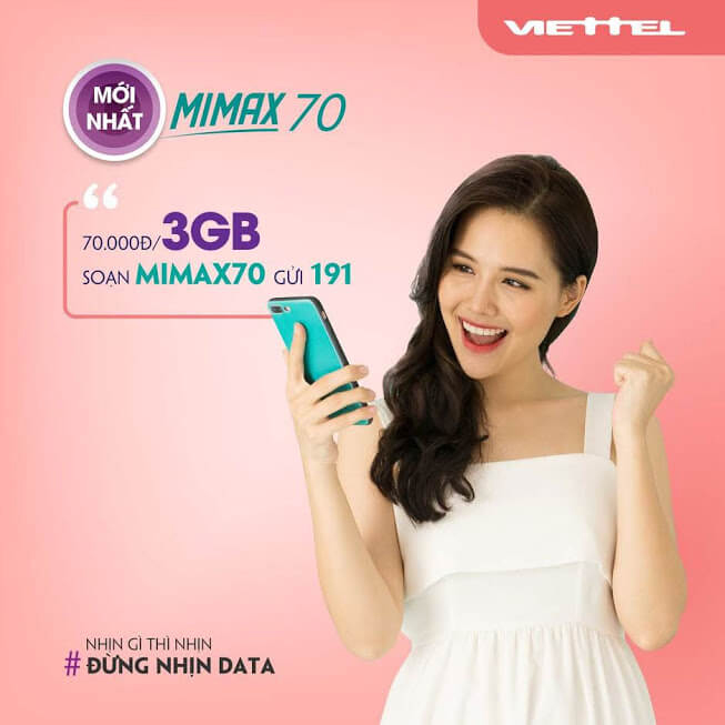 Hướng dẫn cách đăng ký gói MIMAX70 của Viettel Hướng dẫn cách đăng ký gói MIMAX70 của Viettel