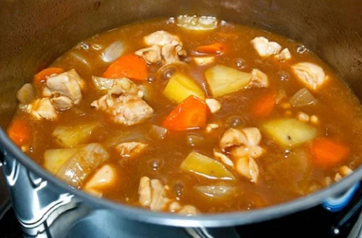 Cách nấu cà ri vịt sữa tươi, khoai lang