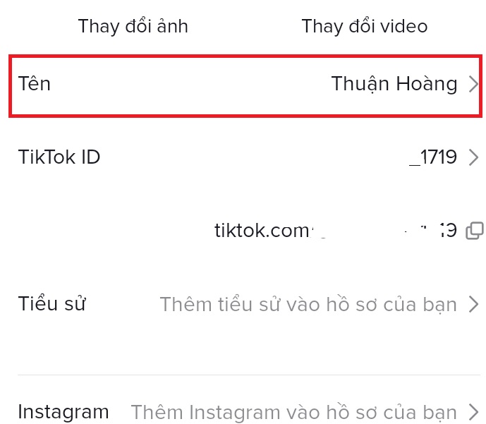 Cách đổi tên trên TikTok có ký tự đặc biệt