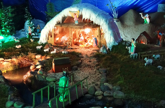 Hang đá Noel độc đáo Hang đá Noel độc đáo