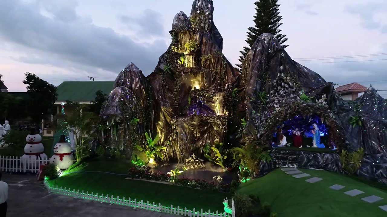 Mẫu hang đá Giáng Sinh đẹp Mẫu hang đá Giáng Sinh đẹp