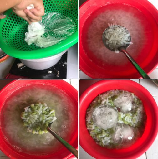 Tạo hình chè bánh lọt