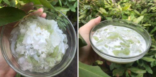 Thảnh phẩm món bánh lọt lá dứa