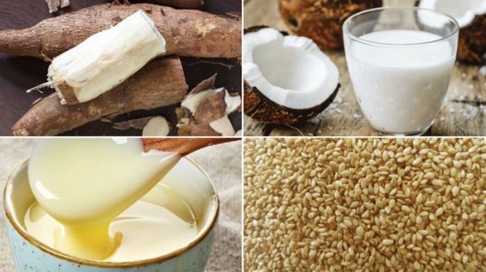 Nguyên liệu làm bánh sắn nướng cốt dừa