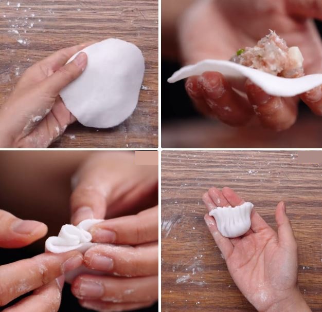 Cách gói há cảo đẹp