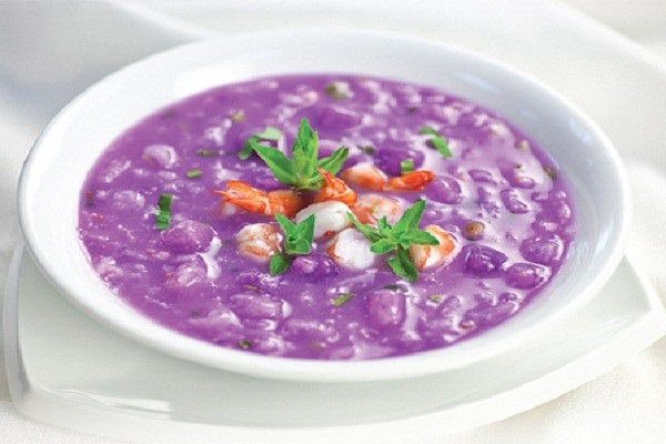 Canh khoai mỡ vơi tôm