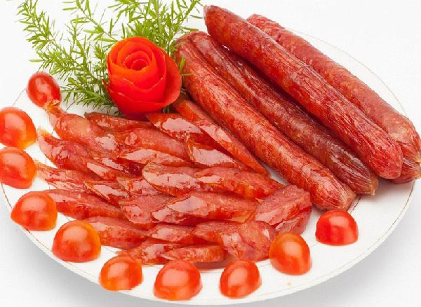 Thành phẩm món lạp xưởng không cần phơi nắng Thành phẩm món lạp xưởng không cần phơi nắng