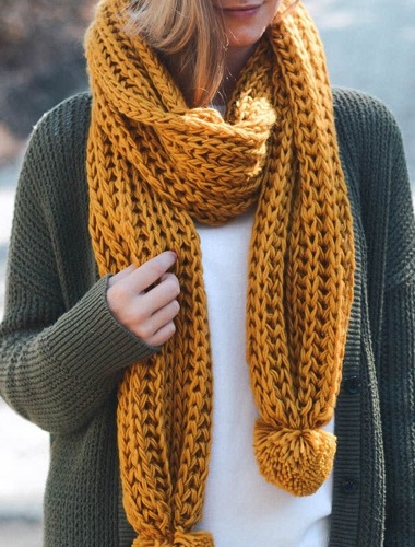 Mẫu khăn len đẹp, đơn giản nhất cho nam, nữ