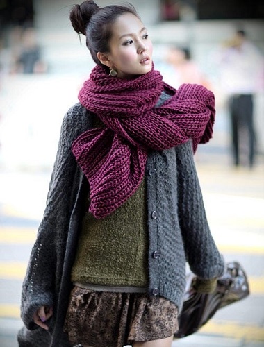 Mẫu khăn len đẹp, đơn giản nhất cho nam, nữ