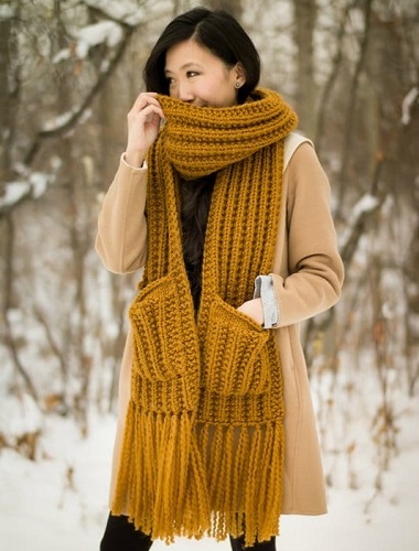 Mẫu khăn len đẹp, đơn giản nhất cho nam, nữ