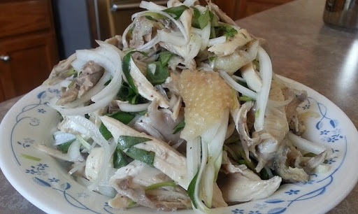 Cách làm gỏi gà hành tây Cách làm gỏi gà hành tây