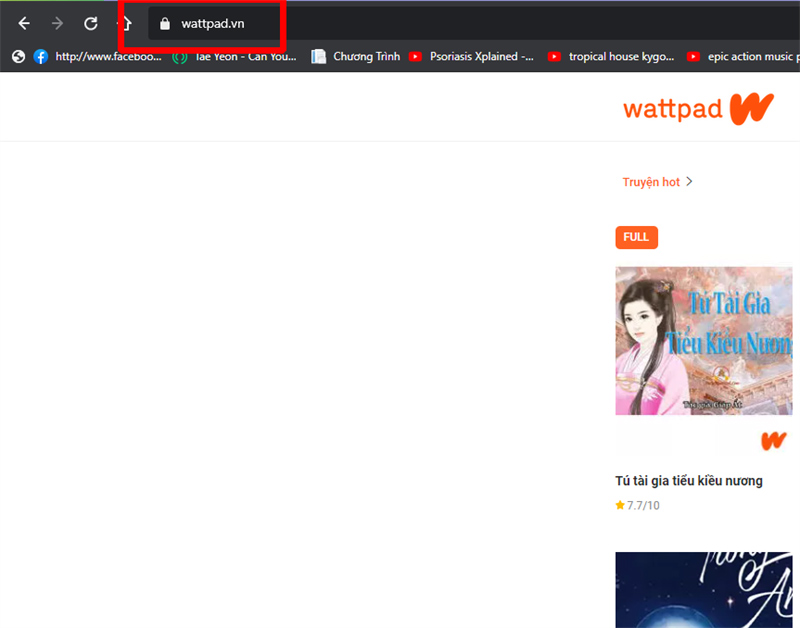 Truy cập website wattpad.vn Truy cập website wattpad.vn