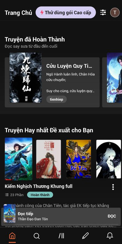 Truy cập ứng dụng wattpad trên điện thoại Truy cập ứng dụng wattpad trên điện thoại