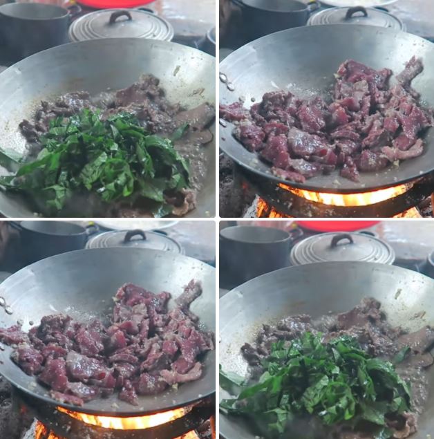 Cách làm thịt trâu xào lá lốt ngon