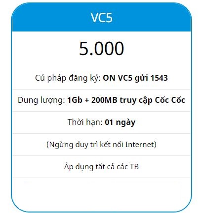 Cách đăng ký 4G Vina 1 ngày 5k
