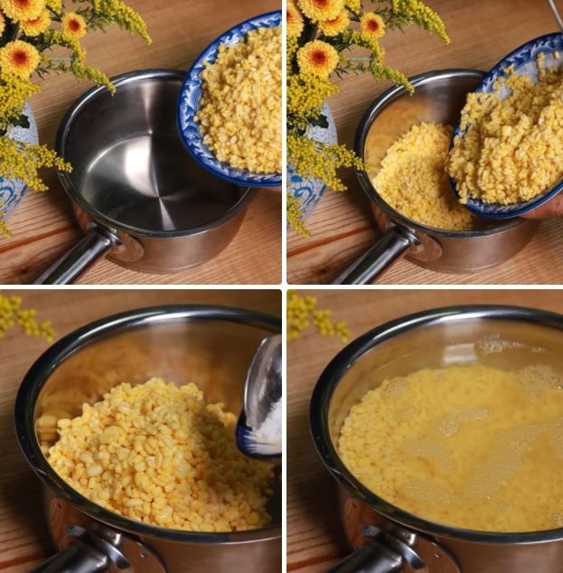 Cách nấu chè hoa cau bằng bột sắn dây