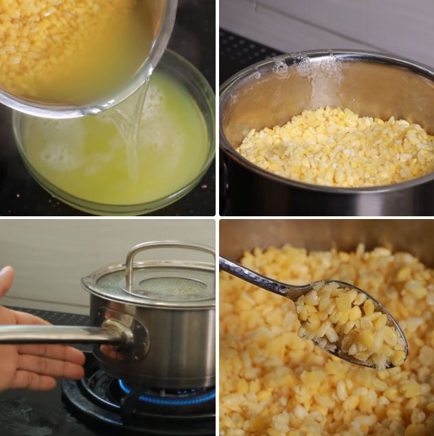 Cách nấu chè hoa cau bằng bột sắn dây