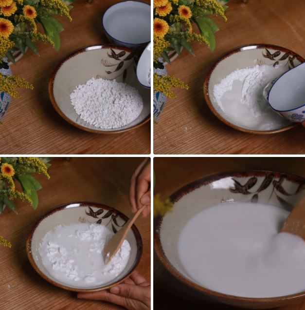 Cách nấu chè hoa cau bằng bột sắn dây