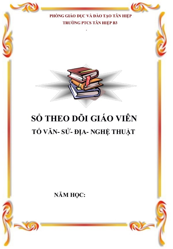 Mẫu bìa giáo án đẹp, đơn giản