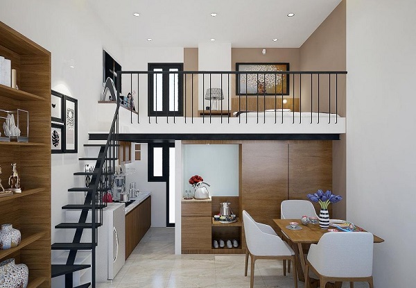 Mẫu lan can sắt gác lửng