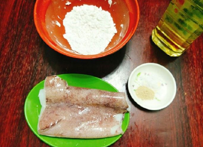 Cách làm mực chiên xù