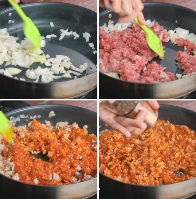 Cách làm mì Ý sốt bò bằm