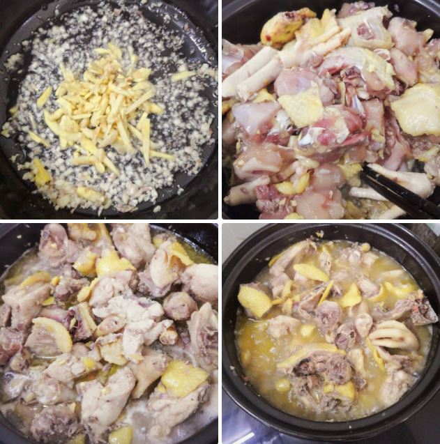Cách làm thịt gà kho gừng ngon