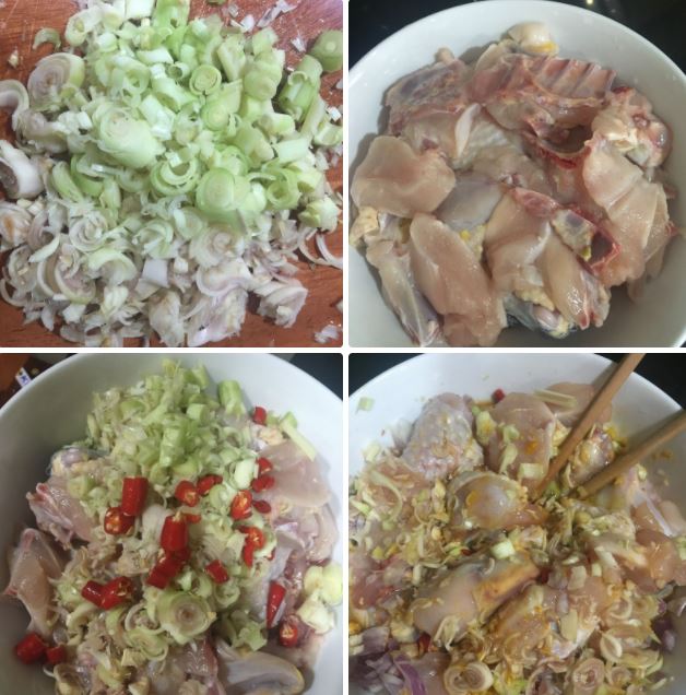 Cách làm thịt gà kho sả ngon