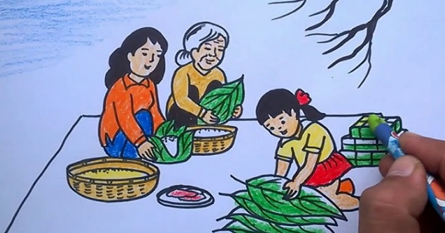 Cách vẽ tranh 4 mùa Cách vẽ tranh 4 mùa