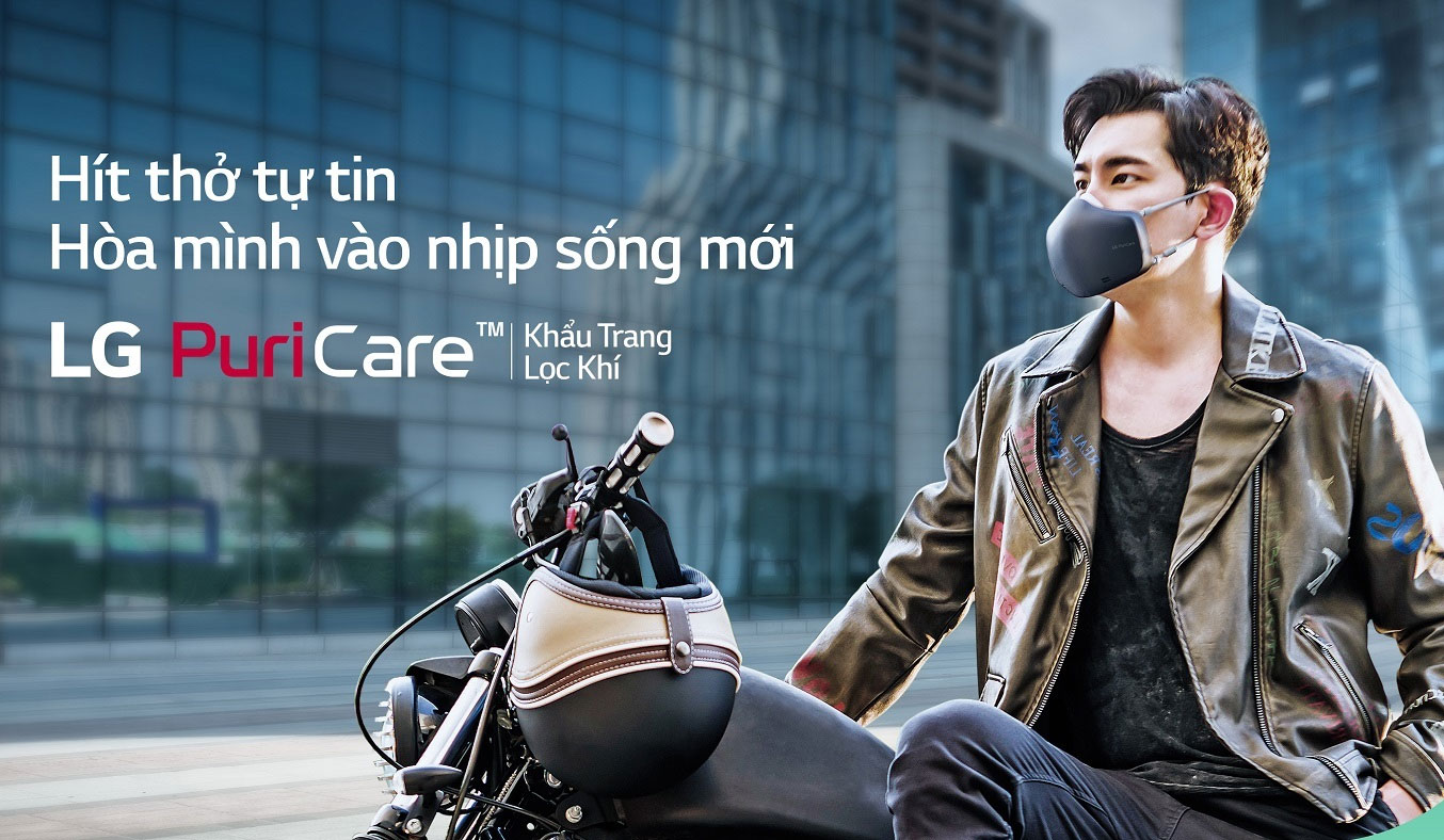 Khẩu trang lọc khí LG Puricare AP551ABFA Khẩu trang lọc khí LG Puricare AP551ABFA