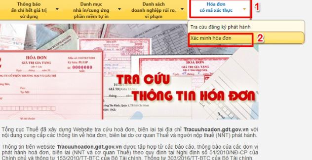 Tra cứu thông báo phát hành hóa đơn điện tử